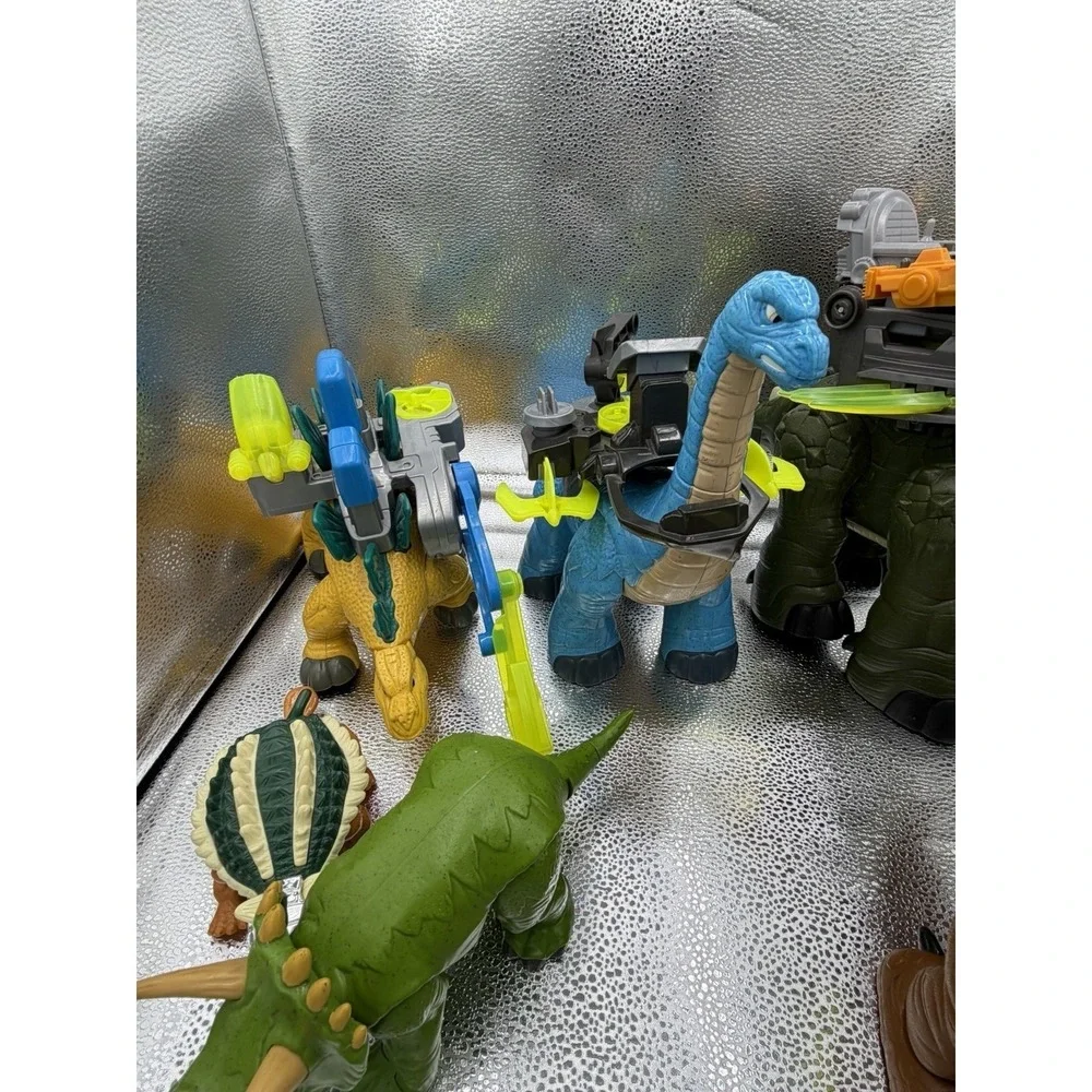 Huge Fisher Price Imaginext Jurassic World Dinosaur Lot T-Rex Tested And Works